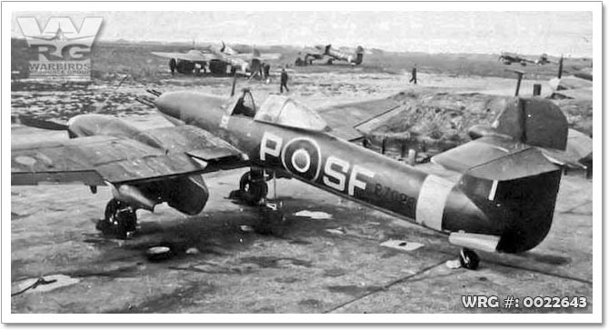 Westland Whirlwinds parked in revetments.