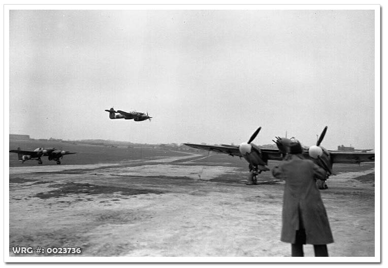 Westland Whirlwind doing a low flyby.