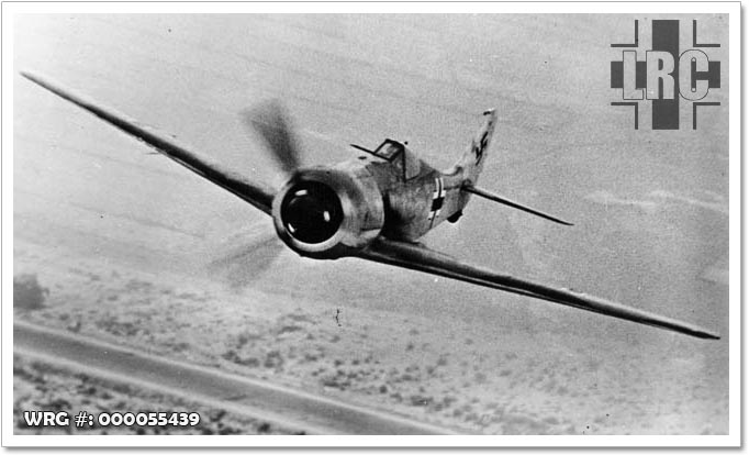 Focke Wulf Fw 190 over the North African desert in 1942