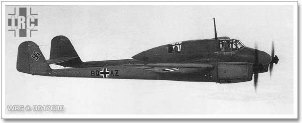 Focke Wulf Fw 189B-V5 (BQ+AZ) WNr 0010. WRG# 0017680