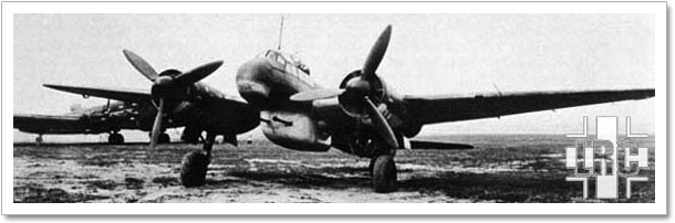 Junkers JU 88P with twin 37mm BK 37 cannon.