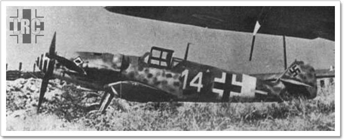 A Bf 109G-6 captured at Catania Airfield in Sicily. Unit: 6/JG53 Markings: 14+-.