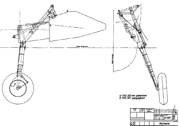 Messerschmitt Bf 109 Landing Gear.