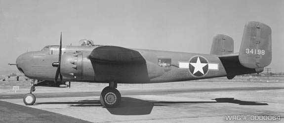 North American B-25J Mitchell/43-4198 with 75mm cannon. WRG-0000064